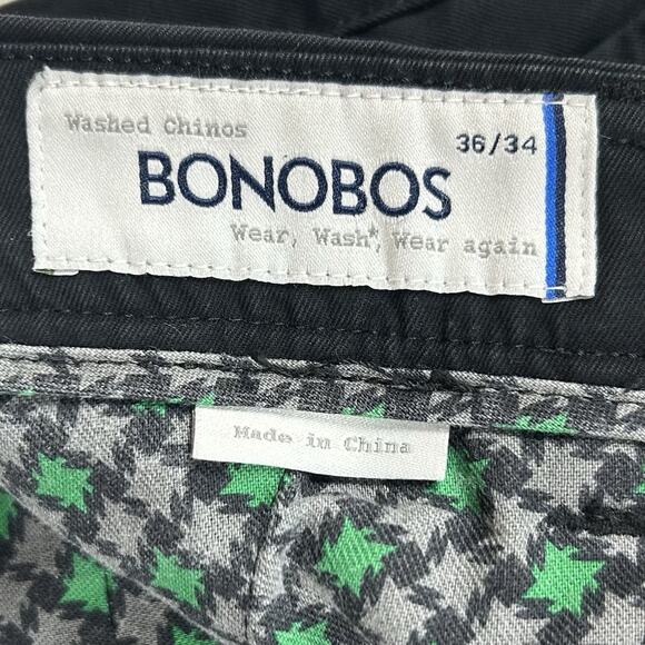 Bonobos Washed Chinos Pants Men's 36x30 Dark Blue Straight Fit Classic Casual - Picture 6 of 12